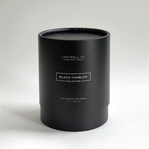 Black Tumbler Candle 9oz